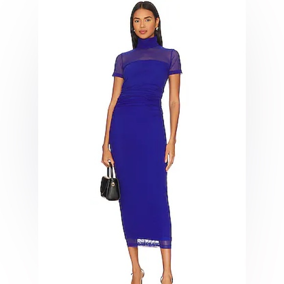 modest homecoming dresses Long Prom Dress with Long Sleeves all-product Black Lace and Ivory Color:Blue as Pics